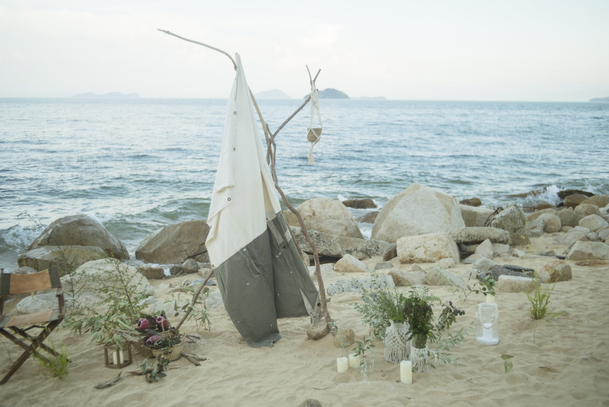 結婚式前撮りでの空間コーディネート