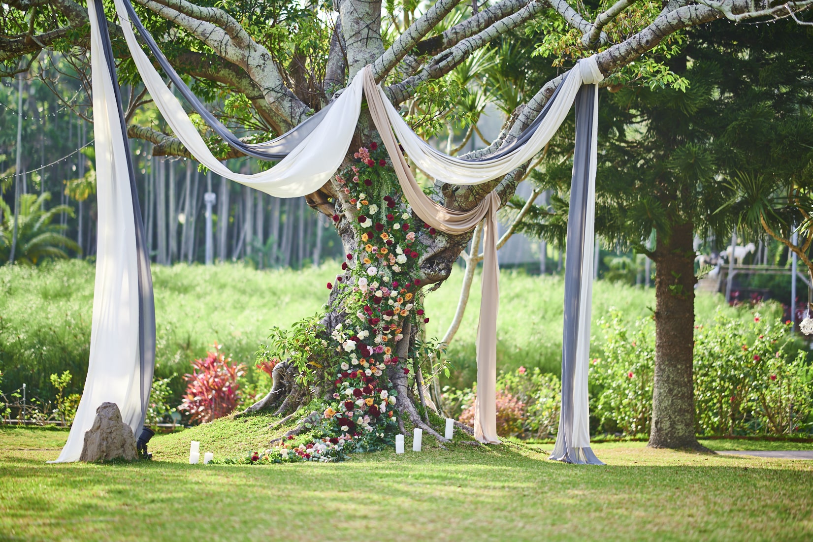 東南植物楽園でのフラワーツリー