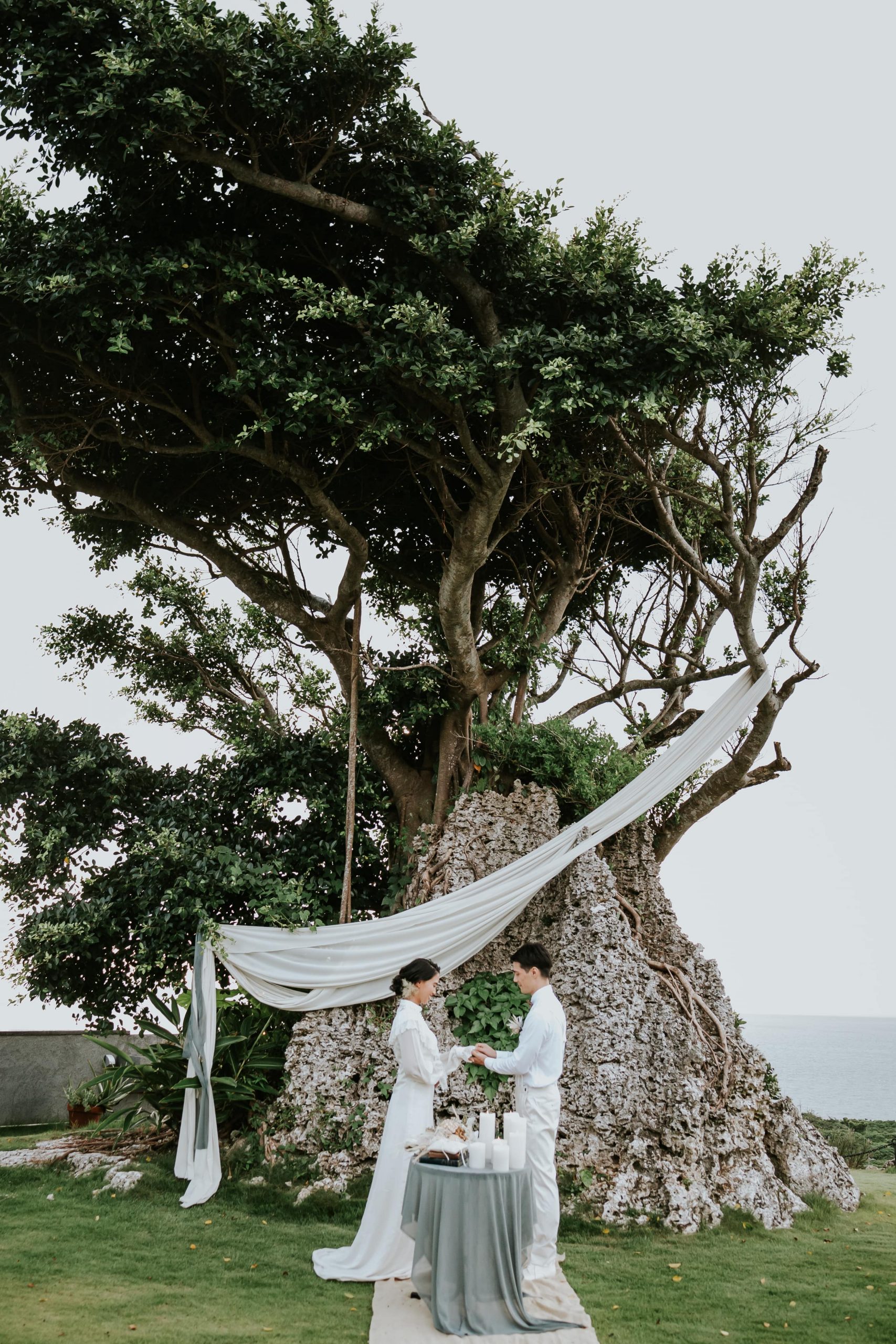 沖縄古宇利島でのガーデン挙式
