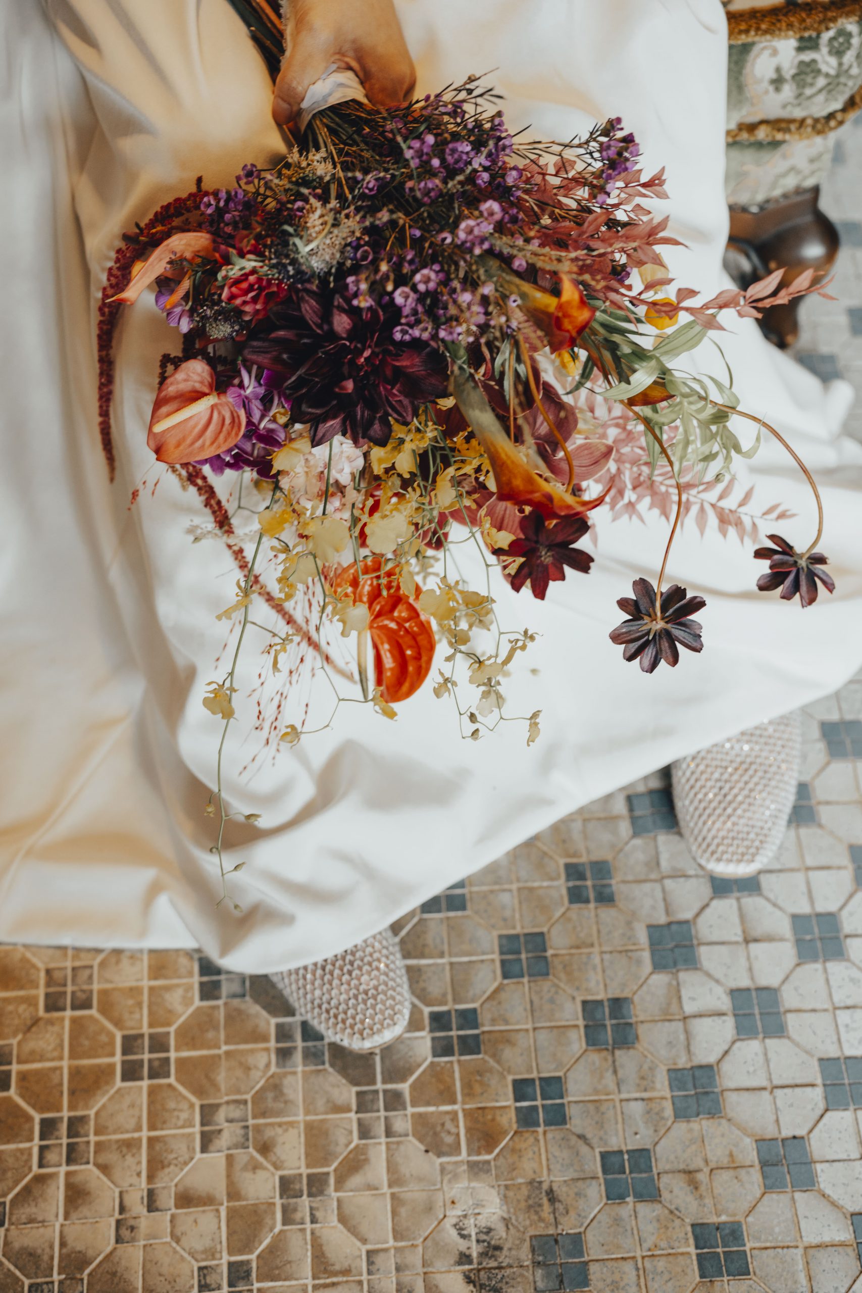 花屋Le Passage aimer.が作成した沖縄前撮りでのウェディングブーケ