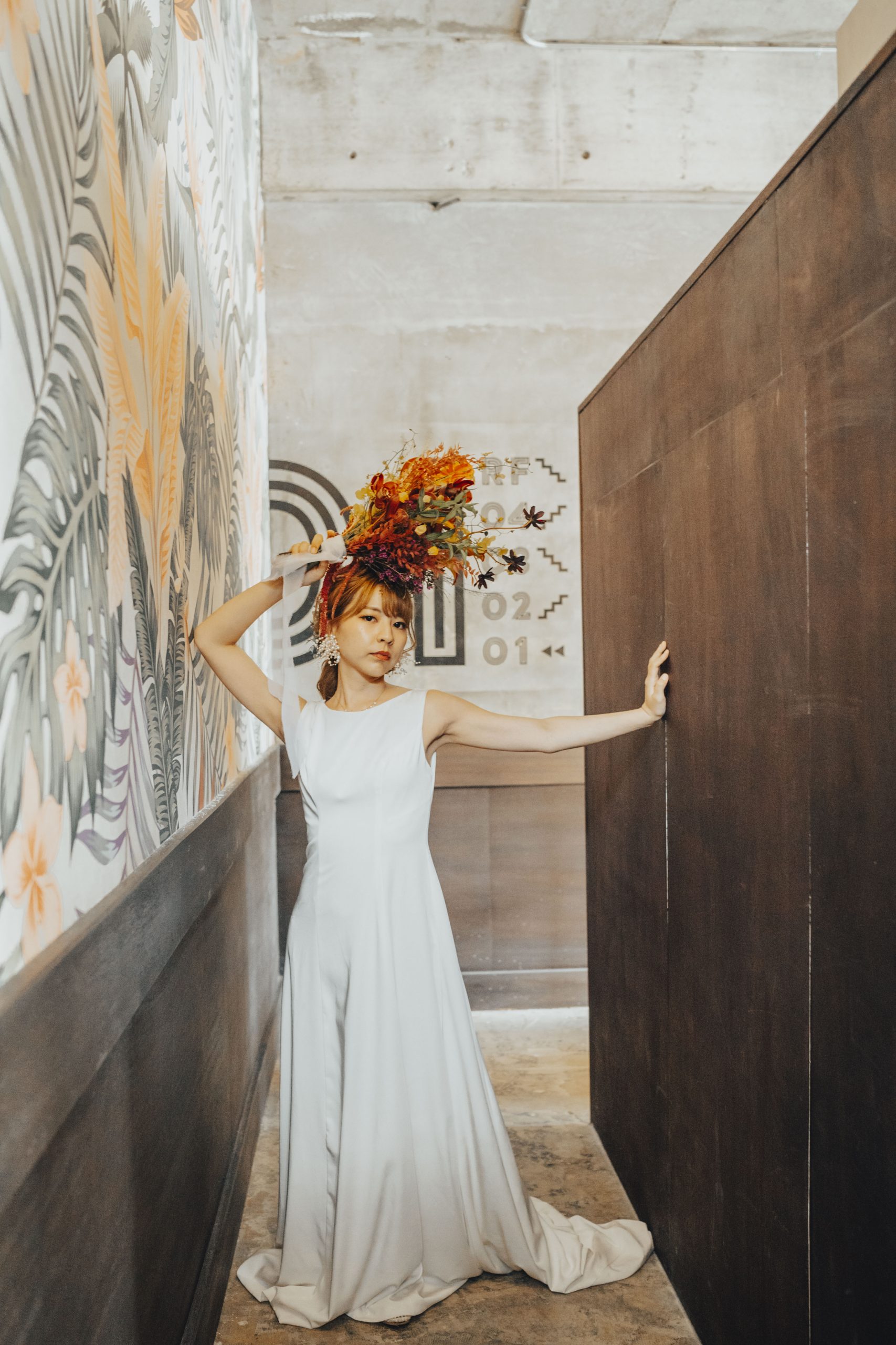 沖縄フォトウェディングでの新婦