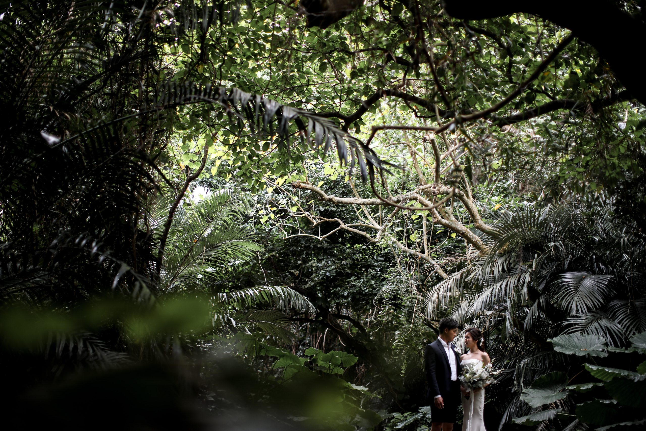 沖縄宮古島のジャングルでのフォトウェディング
