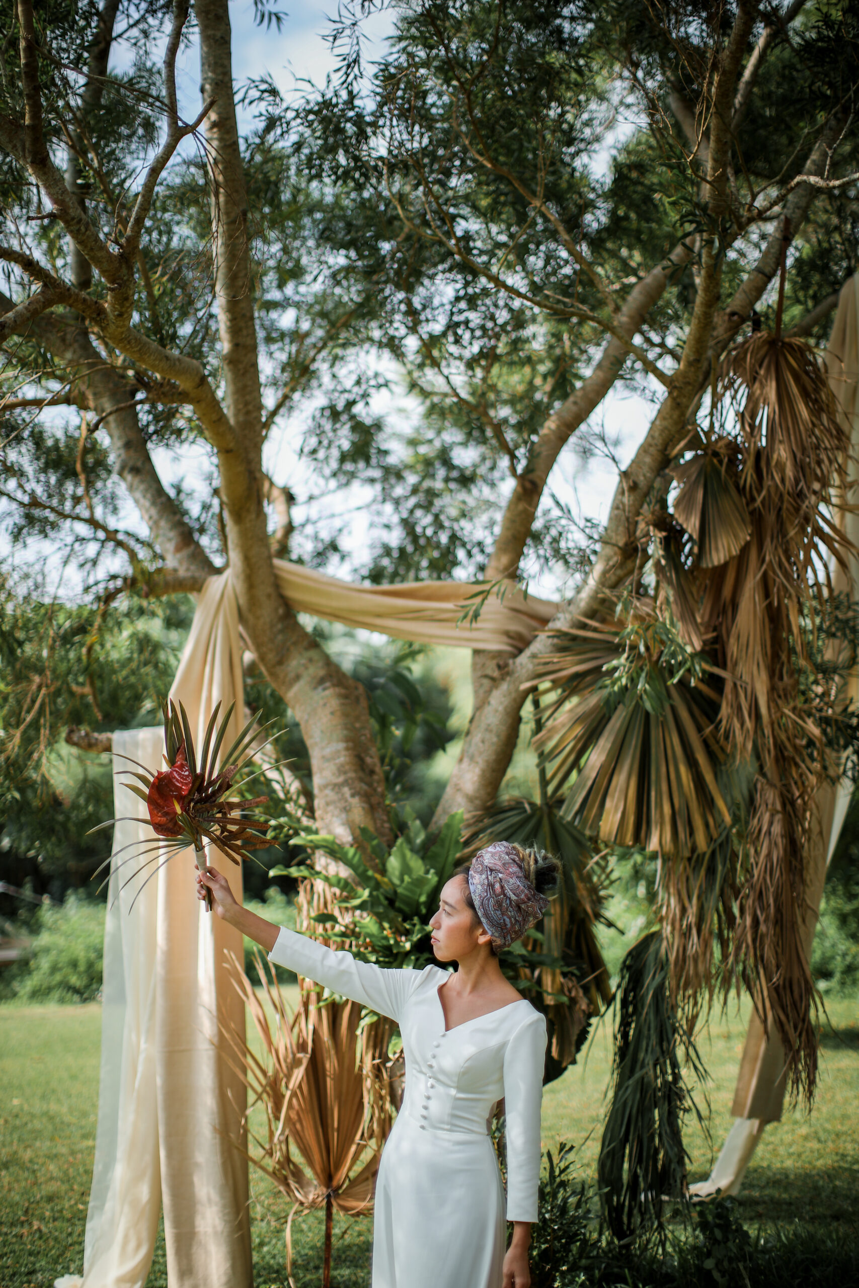 宮古島ウェディングでの花嫁