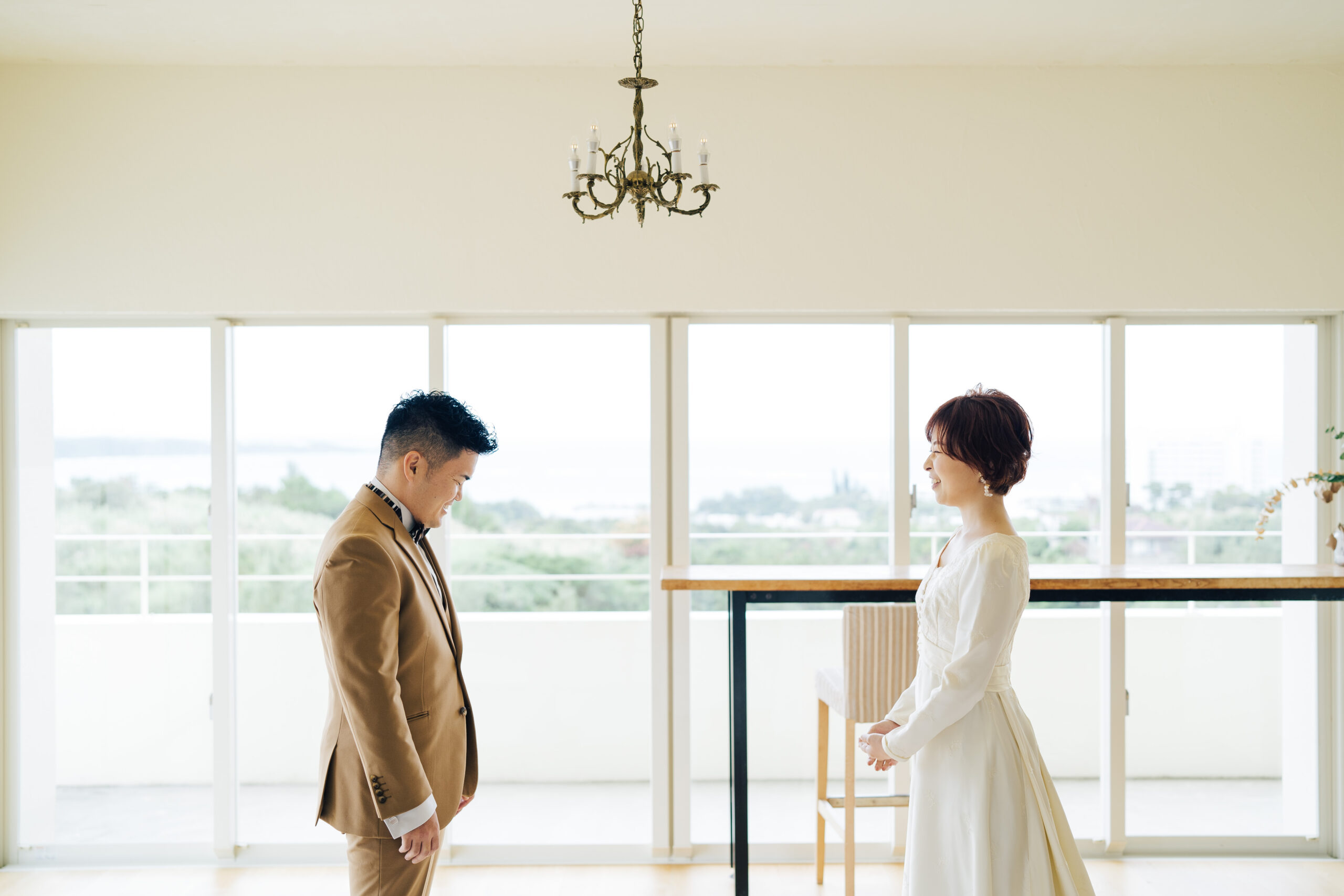 結婚式前のファーストミート