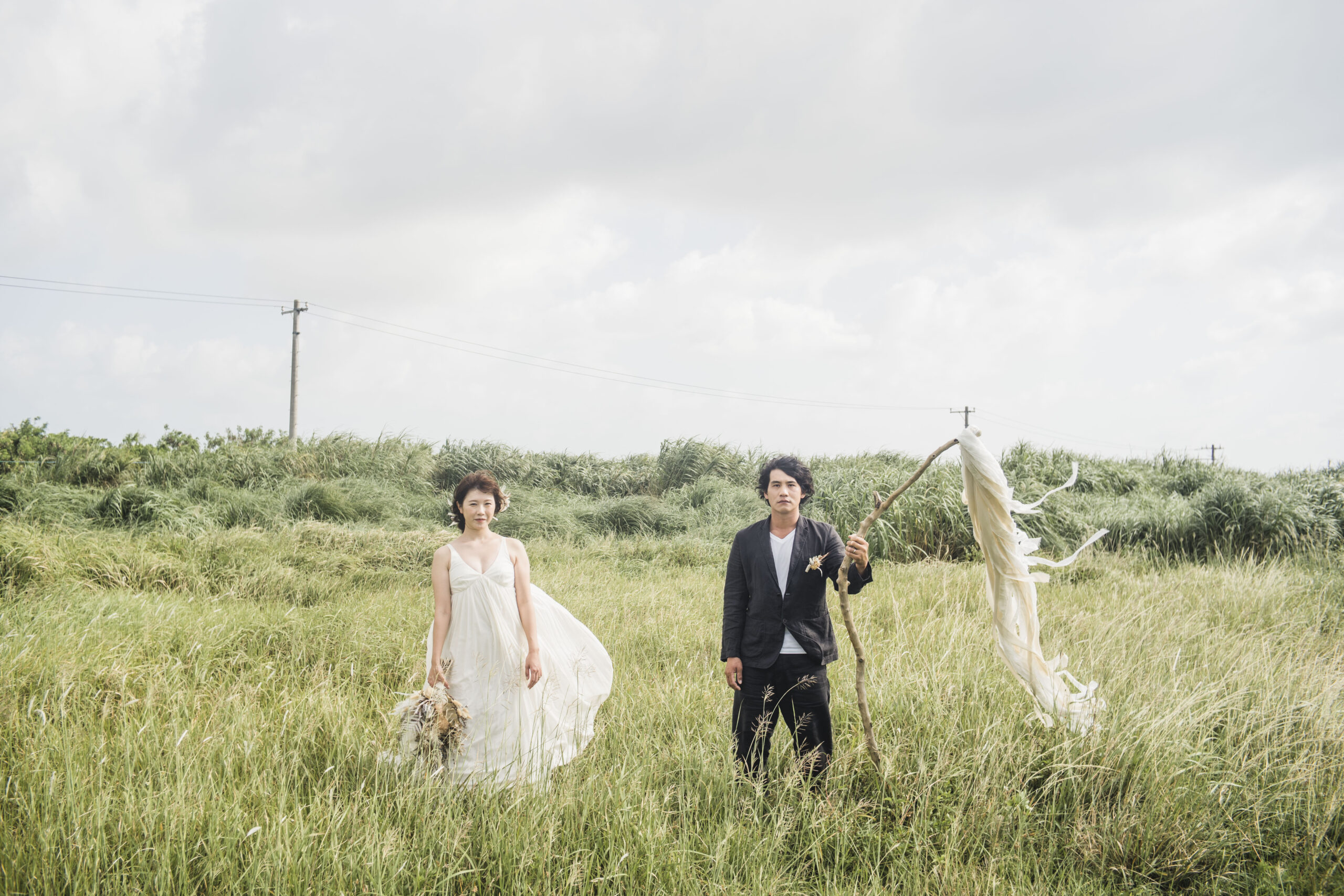 沖縄の自然の中でのロケーションフォト