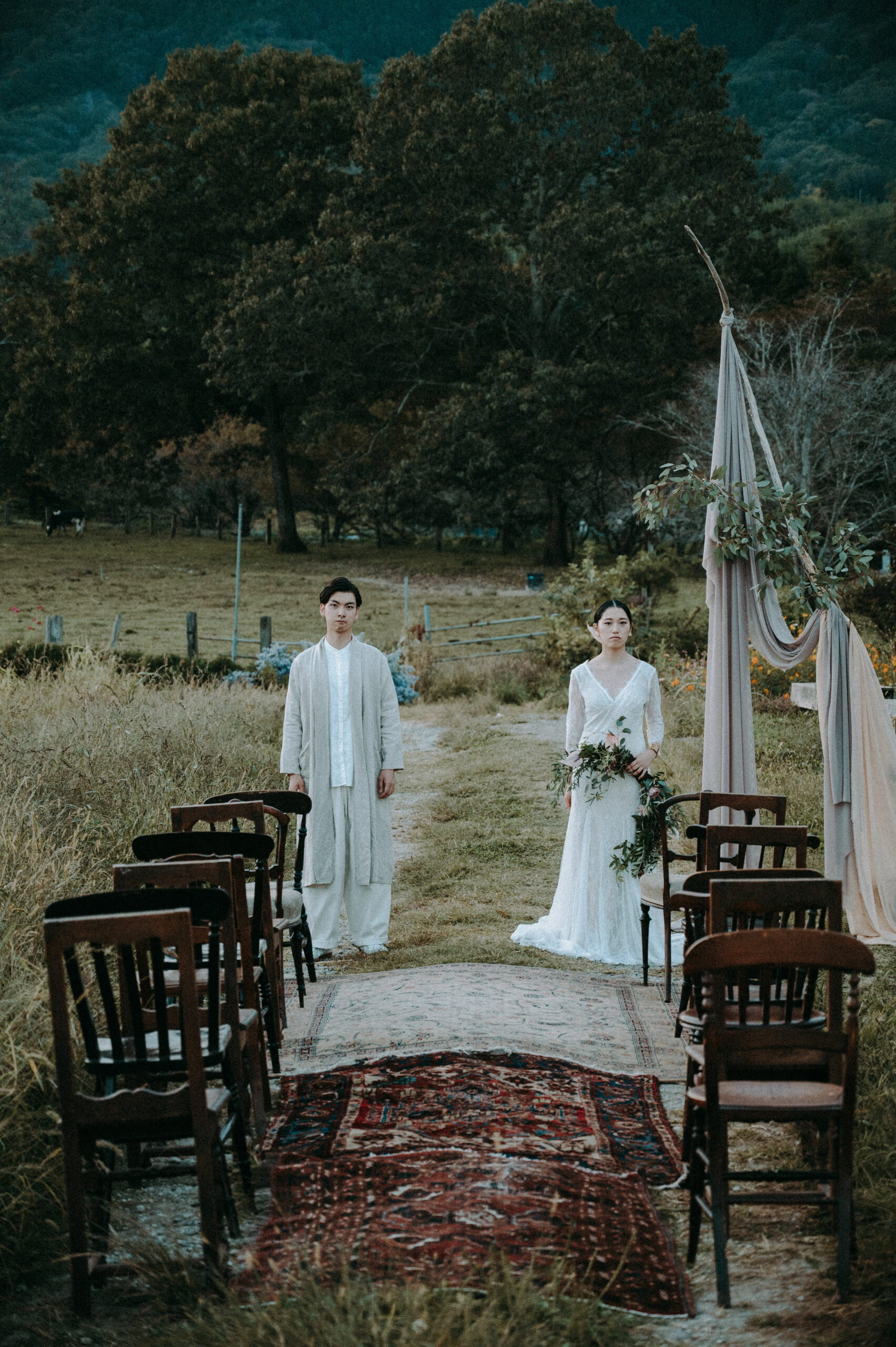 P-style weddingがプロデュースするサゴタニ牧場でのアウトドアウェディング