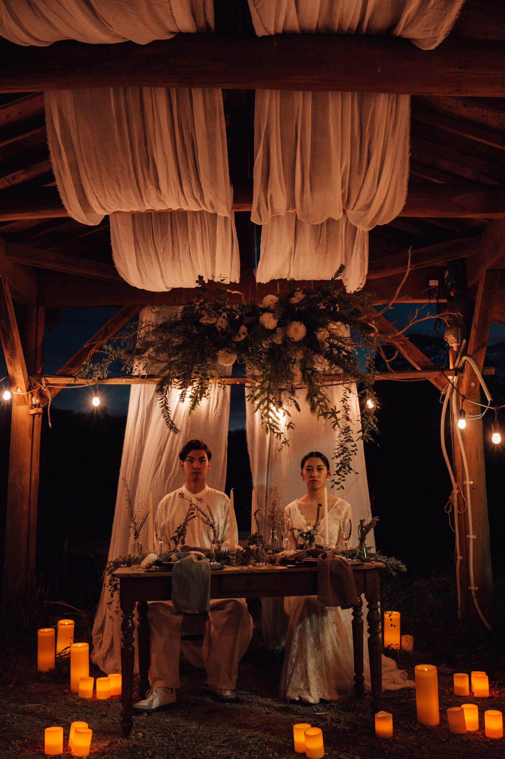 牧場ウェディングでの高砂席