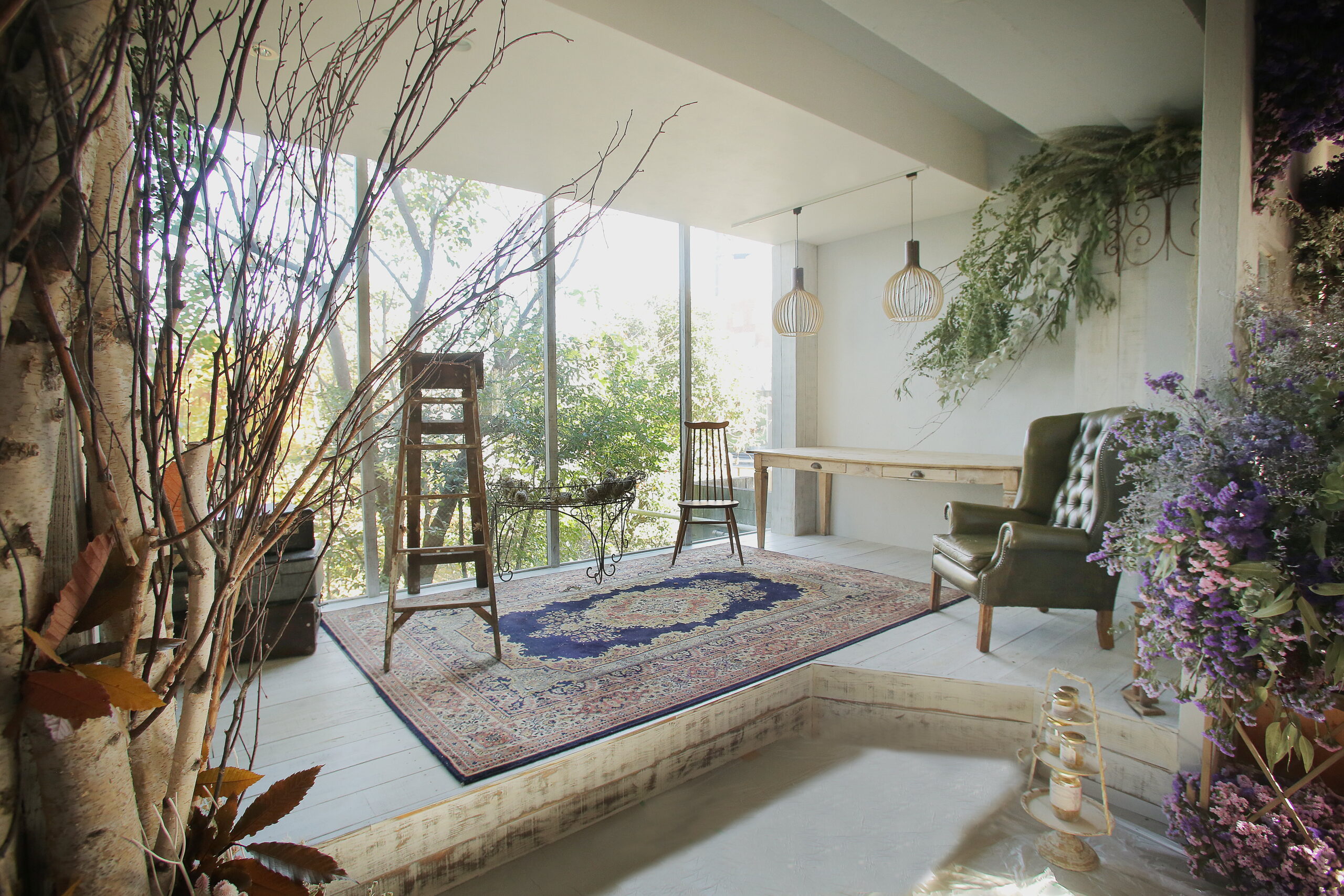 Photo studio Atleiのスタジオ内装。