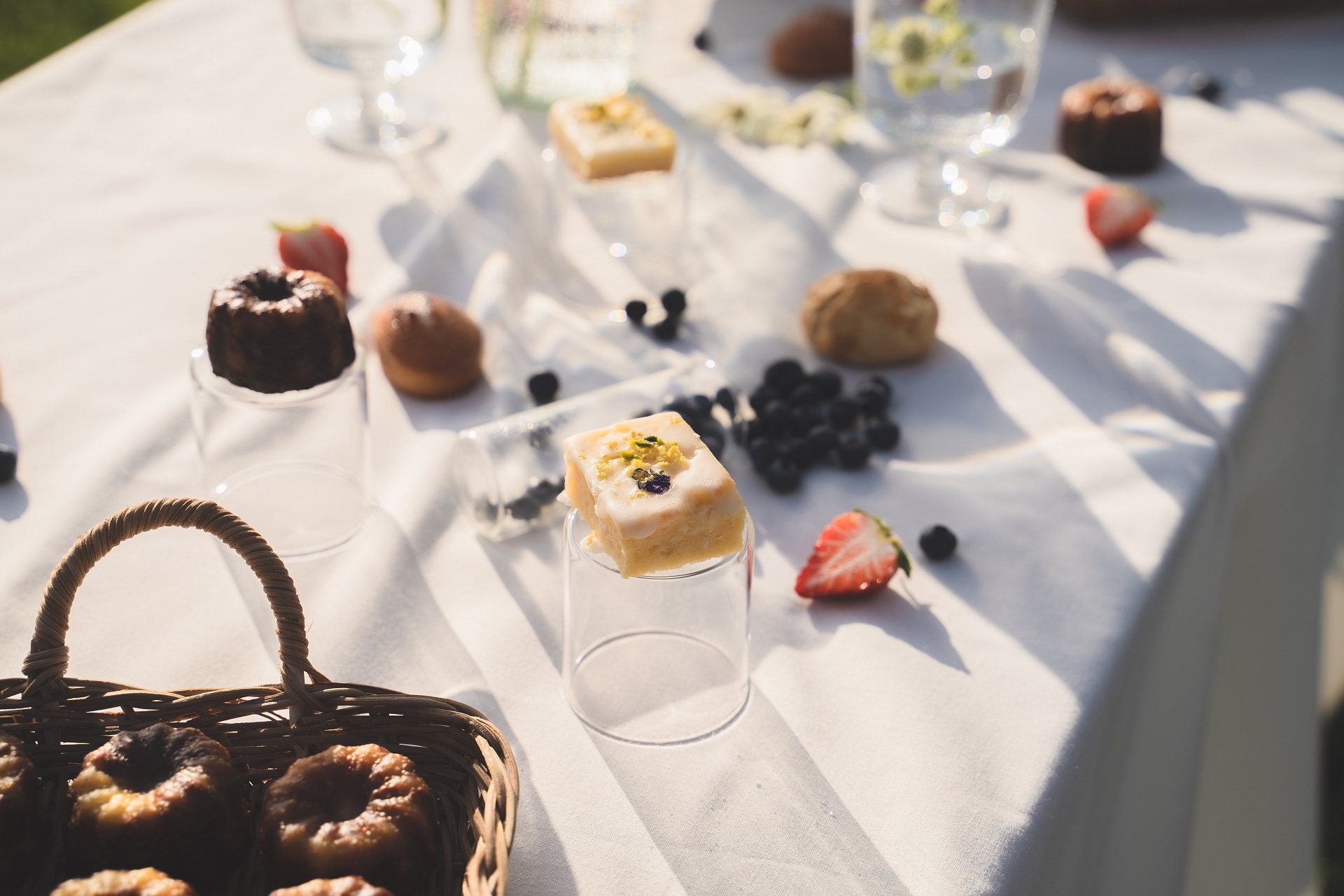 久保アグリファームの結婚式でのスイーツコーナー。