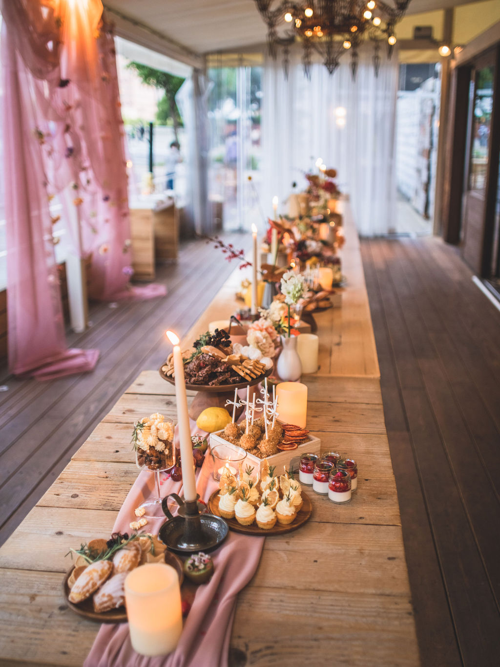 広島のホテルフレックスでの結婚式のスイーツビュッフェ。