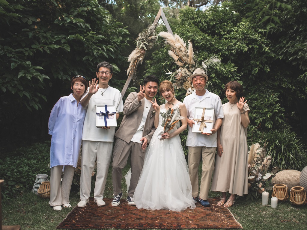 沖縄でP-style weddingがプロデュースしたフォトウェディングと小さな小さな結婚式。