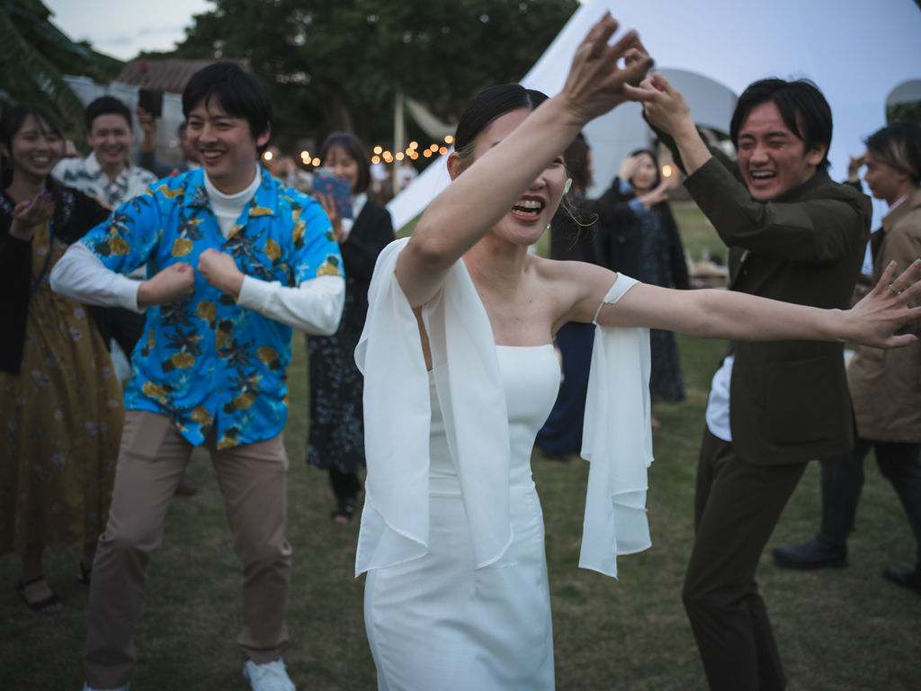 沖縄オリジナルウェディングでのパーティーコンテンツ。